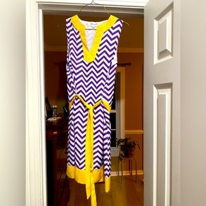 Mud Pie Game Day Dress- Purple & Gold